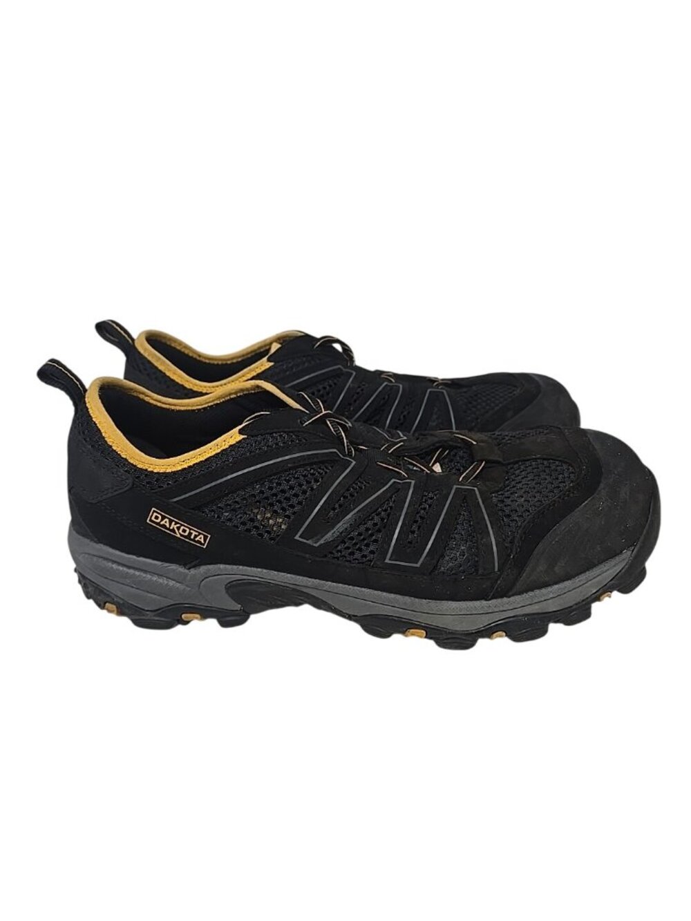 Dakota Men's Low-Cut Aluminum Toe Composite Plate Safety Shoes 2302 Black 12W/L - Picture 2 of 9